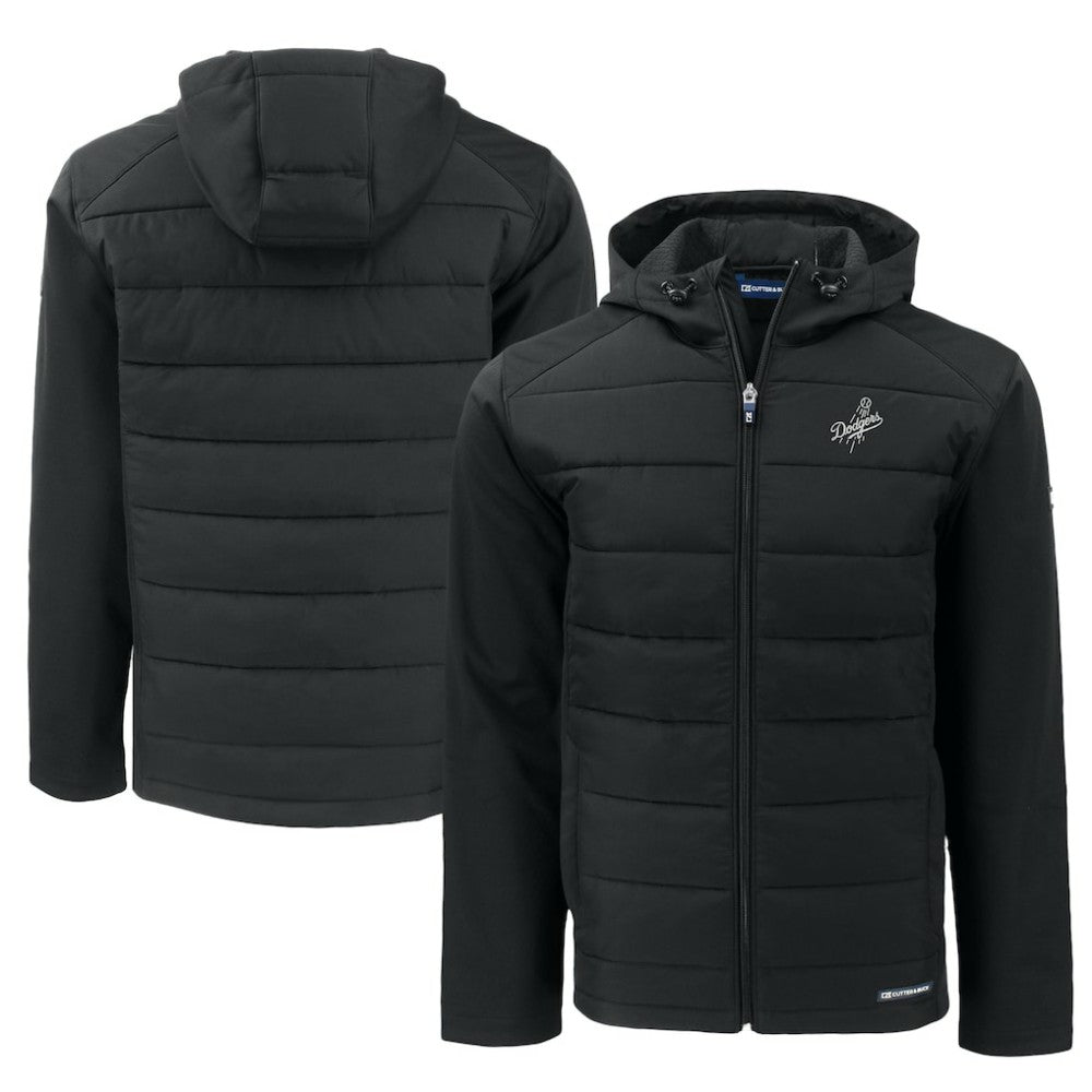 Los Angeles Dodgers Cutter & Buck Big & Tall Evoke Hybrid Eco Softshell Recycled Full-Zip Hooded PrimaLoft Jacket | MLB On Sale