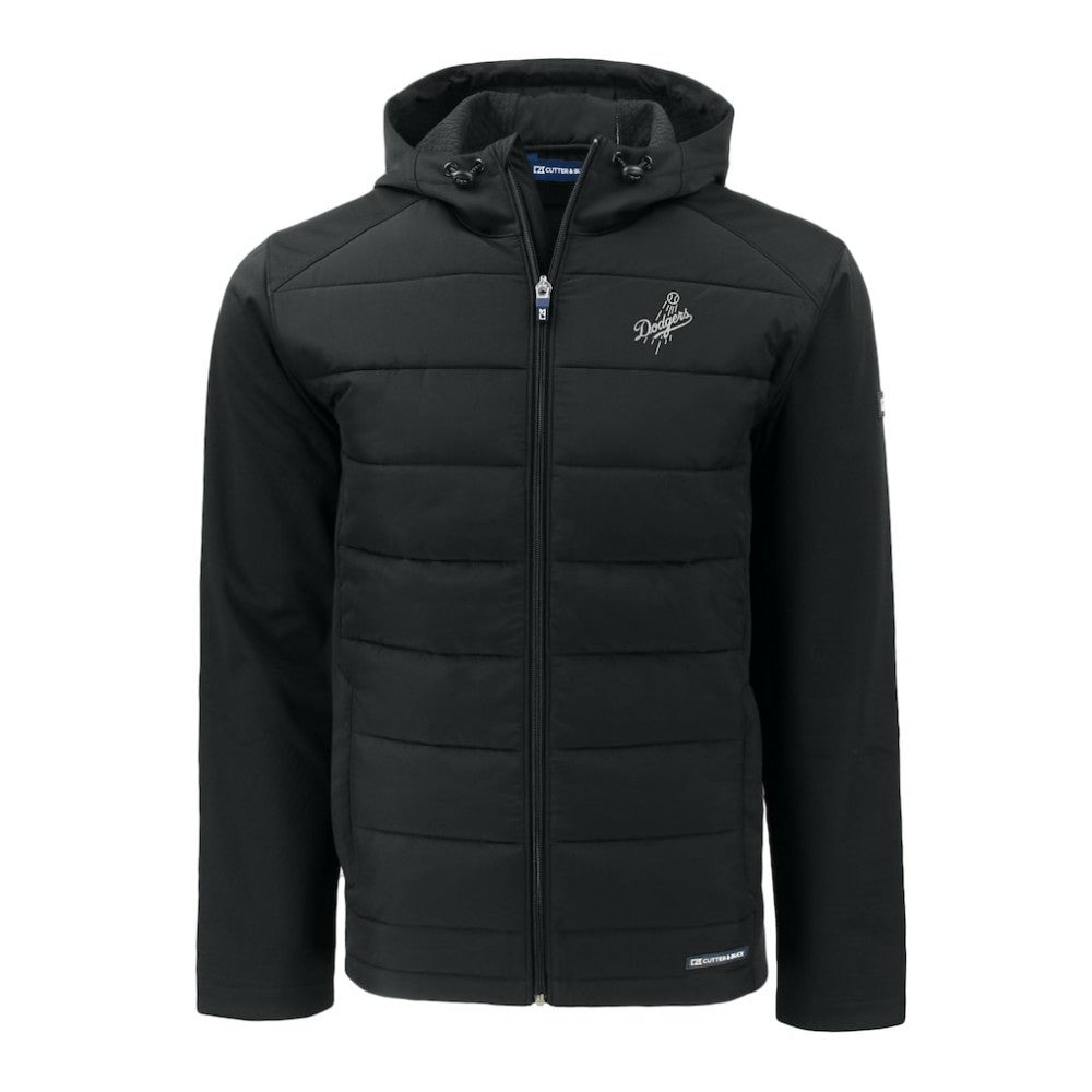 Los Angeles Dodgers Cutter & Buck Big & Tall Evoke Hybrid Eco Softshell Recycled Full-Zip Hooded PrimaLoft Jacket | MLB On Sale