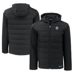 New York Yankees Cutter & Buck Big & Tall Evoke Hybrid Eco Softshell Recycled Full-Zip Hooded PrimaLoft Jacket | MLB US