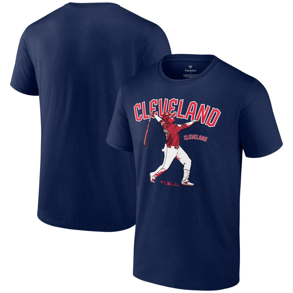 Jose Ramirez Cleveland Guardians Player Swing T-Shirt | MLB On Sale