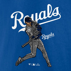 Bobby Witt Jr. Kansas City Royals Player Swing T-Shirt | MLB Near me