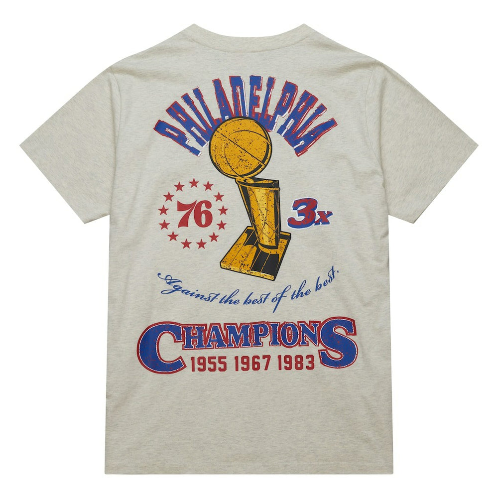 Philadelphia 76ers Hardwood Classics Legacy Defined Retro Championship T-Shirt For Sale