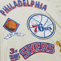 Philadelphia 76ers Hardwood Classics Legacy Defined Retro Championship T-Shirt For Sale