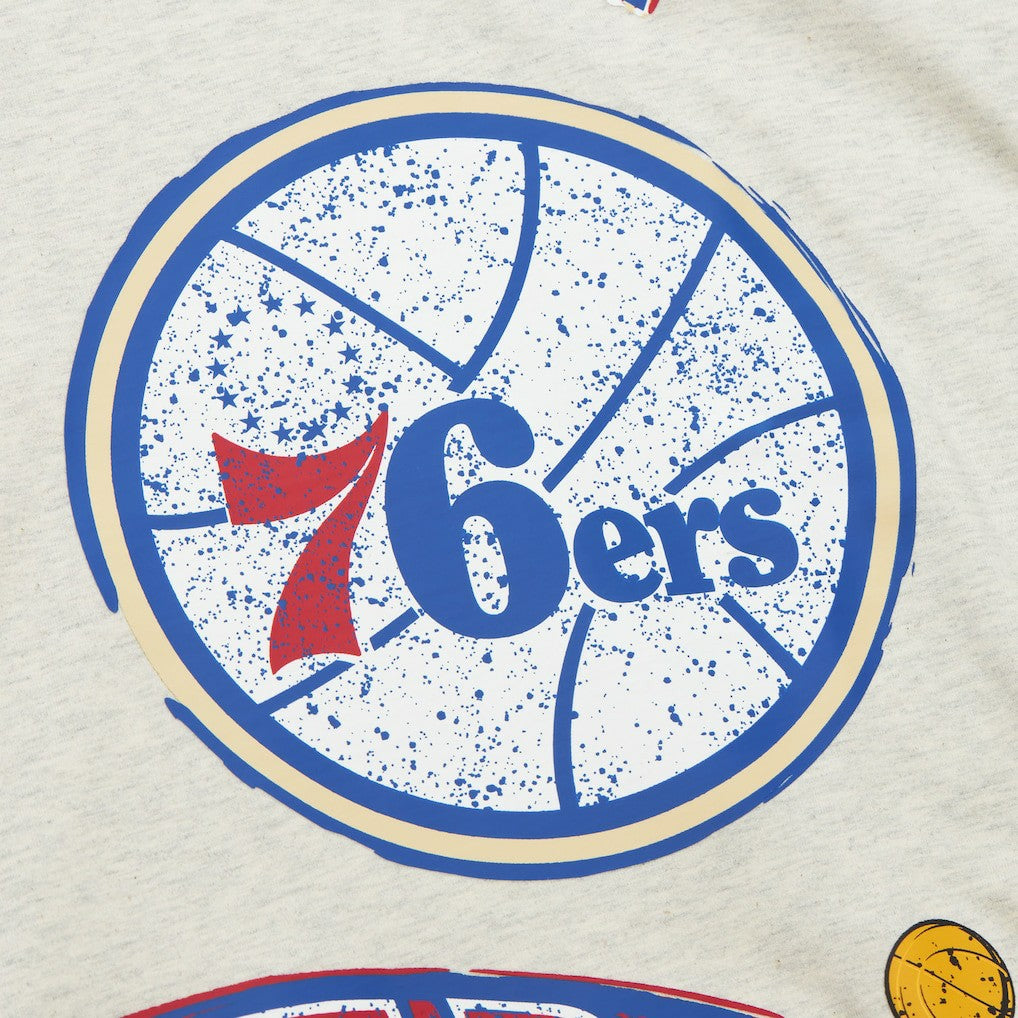 Philadelphia 76ers Hardwood Classics Legacy Defined Retro Championship T-Shirt For Sale