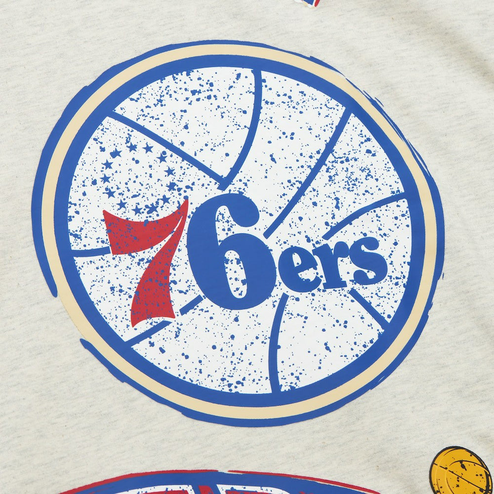 Philadelphia 76ers Hardwood Classics Legacy Defined Retro Championship T-Shirt For Sale