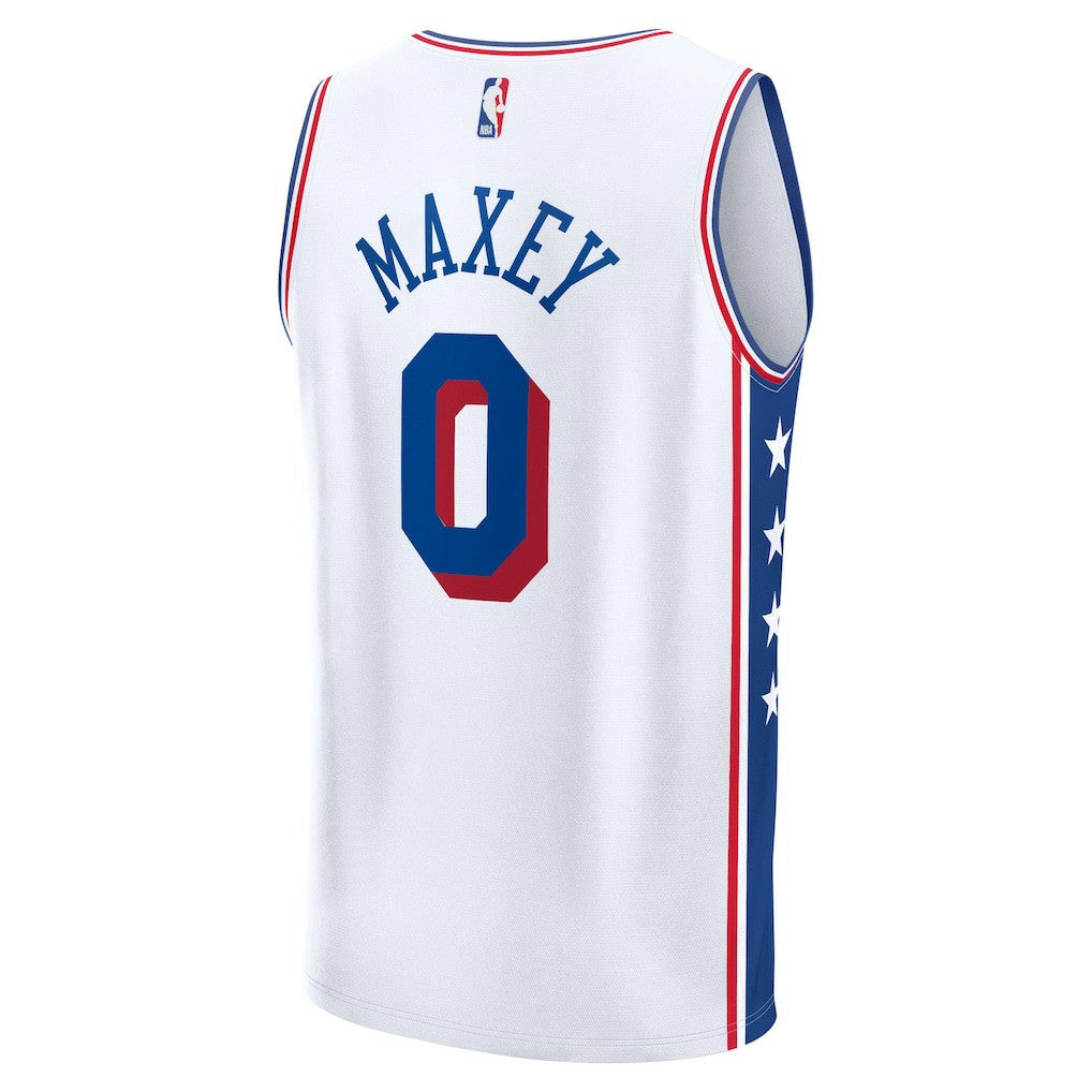 Tyrese Maxey Philadelphia 76ers Youth Fast Break Replica Player Jersey On Sale