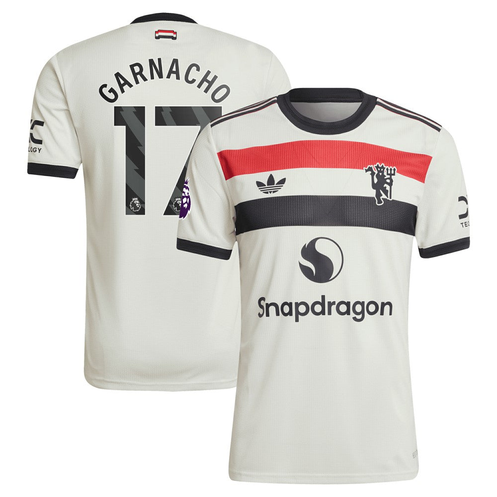 Alejandro Garnacho Manchester United Originals 2024/25 Third Jersey Cream - Adidas