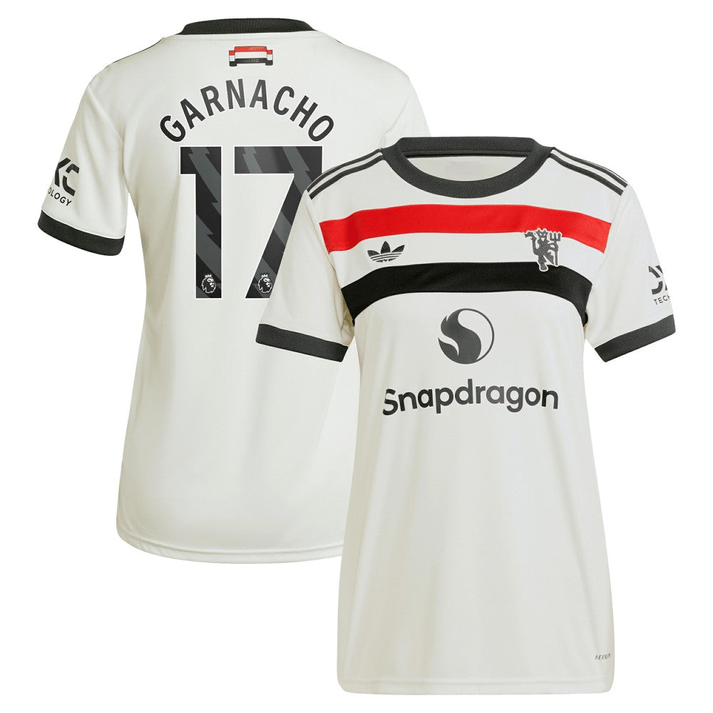 Alejandro Garnacho Manchester United Originals Women's 2024/25 Third Replica Jersey Cream - Adidas