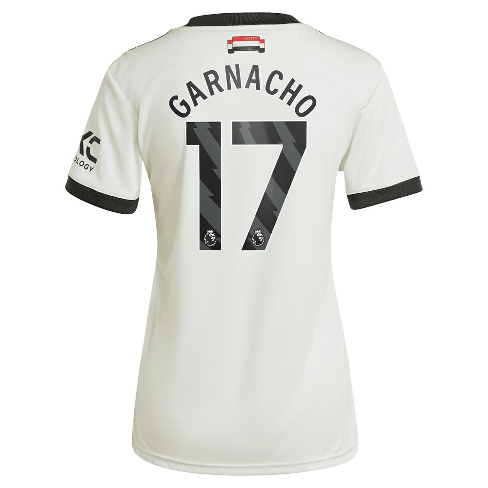 Alejandro Garnacho Manchester United Originals Women's 2024/25 Third Replica Jersey Cream - Adidas