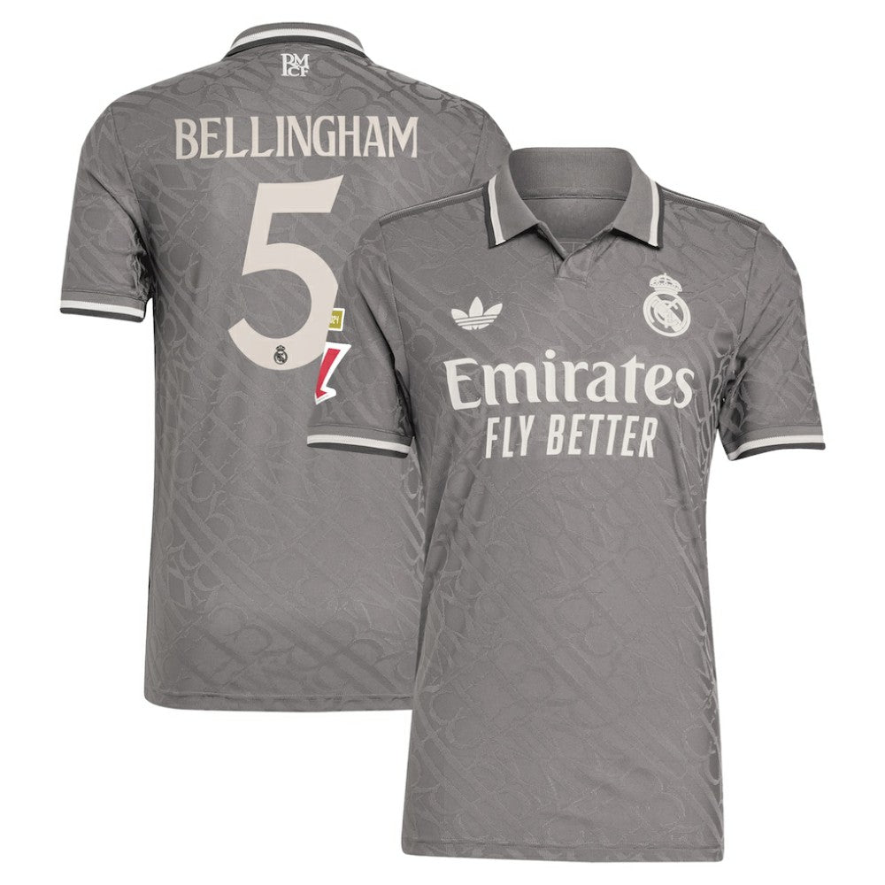 Jude Bellingham Real Madrid Originals 2024/25 Third Player Jersey Charcoal - Adidas