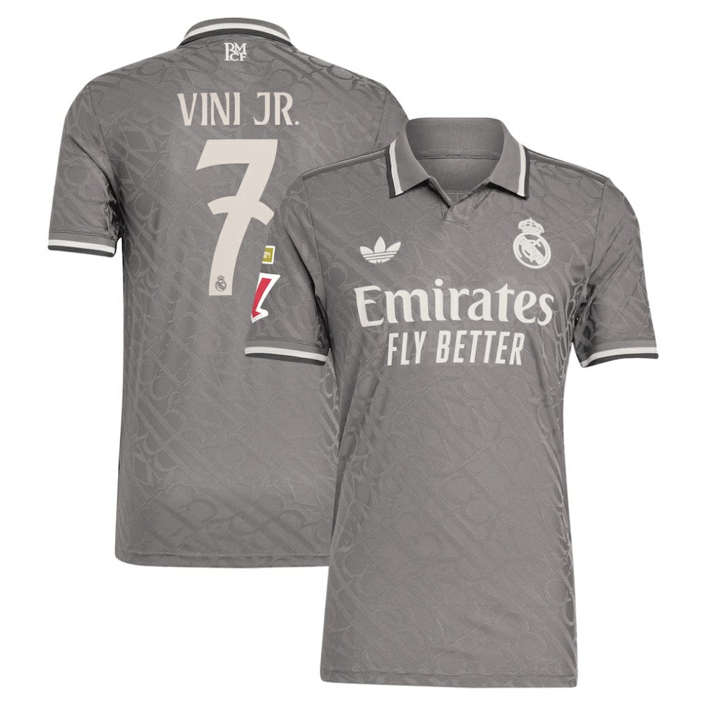 Vini Jr. Real Madrid Originals 2024/25 Third Player Jersey Charcoal - Adidas