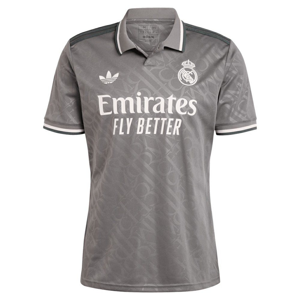 Vini Jr. Real Madrid Originals 2024/25 Third Replica Player Jersey Charcoal - Adidas