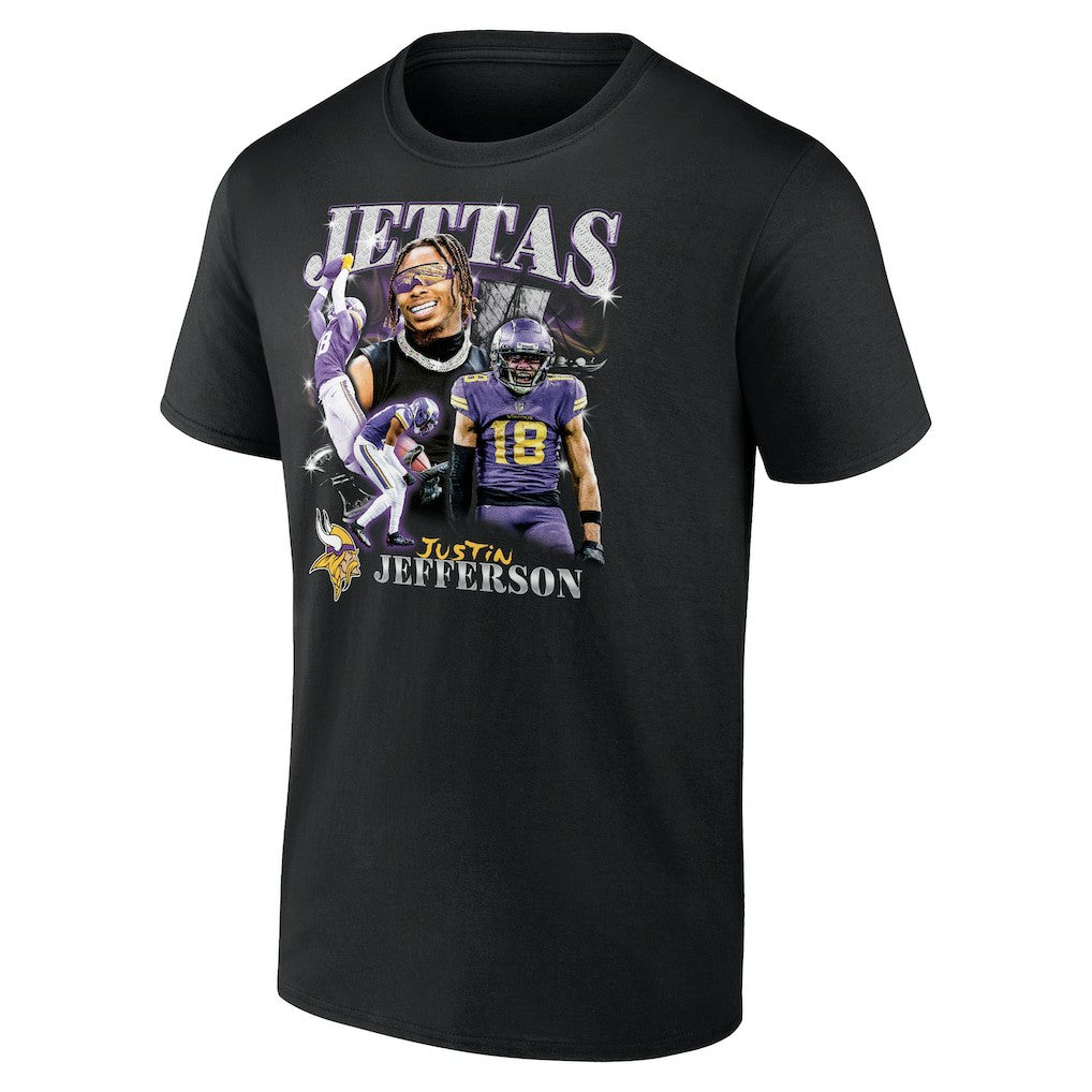 Minnesota Vikings Fanatics Justin Jefferson  Notorious Player Graphic T-Shirt