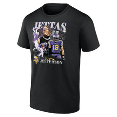 Minnesota Vikings Fanatics Justin Jefferson  Notorious Player Graphic T-Shirt