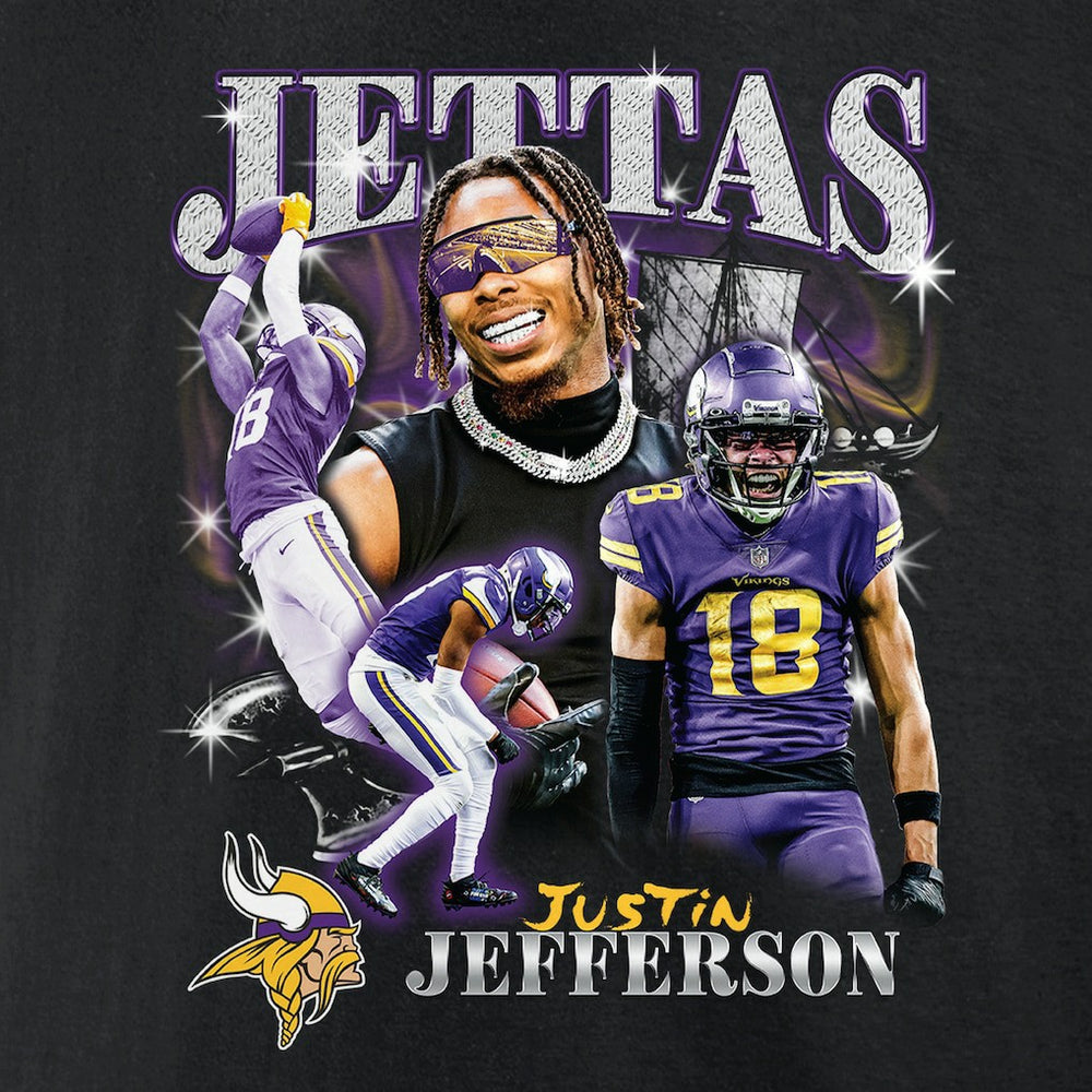 Minnesota Vikings Fanatics Justin Jefferson  Notorious Player Graphic T-Shirt