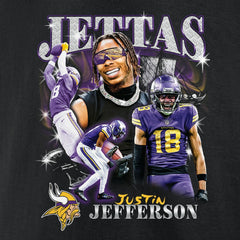 Minnesota Vikings Fanatics Justin Jefferson  Notorious Player Graphic T-Shirt