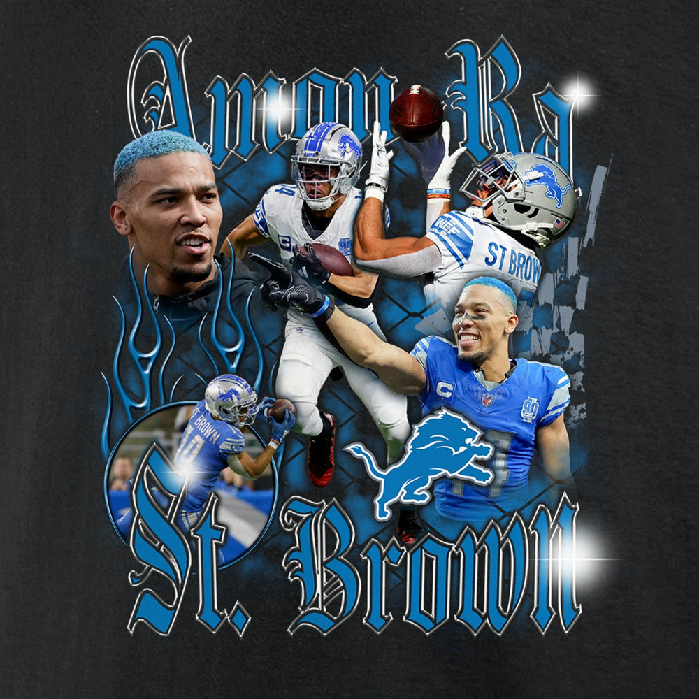 Detroit Lions Fanatics Amon-Ra St. Brown  Notorious Player Graphic T-Shirt