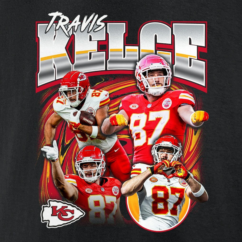 Kansas City Chiefs Fanatics Travis Kelce  Notorious Player Graphic T-Shirt