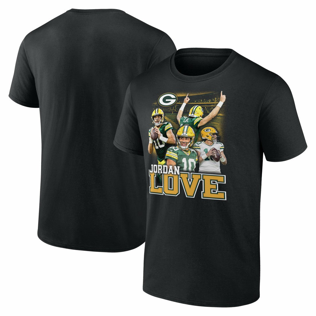 Green Bay Packers Fanatics Jordan Love  Notorious Player Graphic T-Shirt