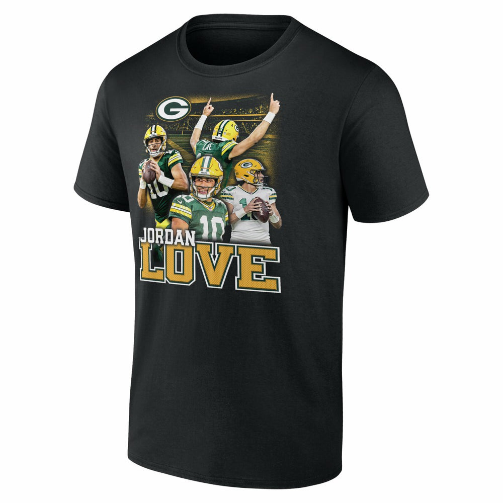 Green Bay Packers Fanatics Jordan Love  Notorious Player Graphic T-Shirt