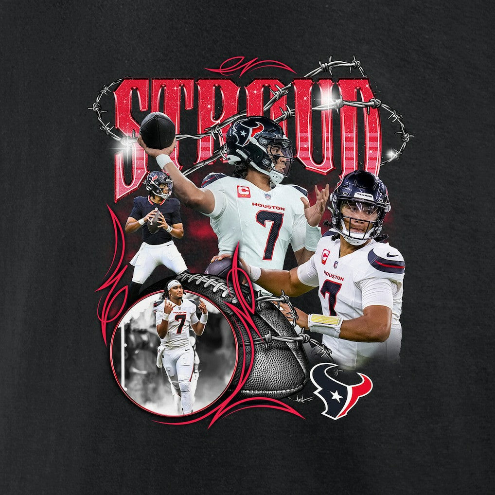 Houston Texans Fanatics C.J. Stroud  Notorious Player Graphic T-Shirt