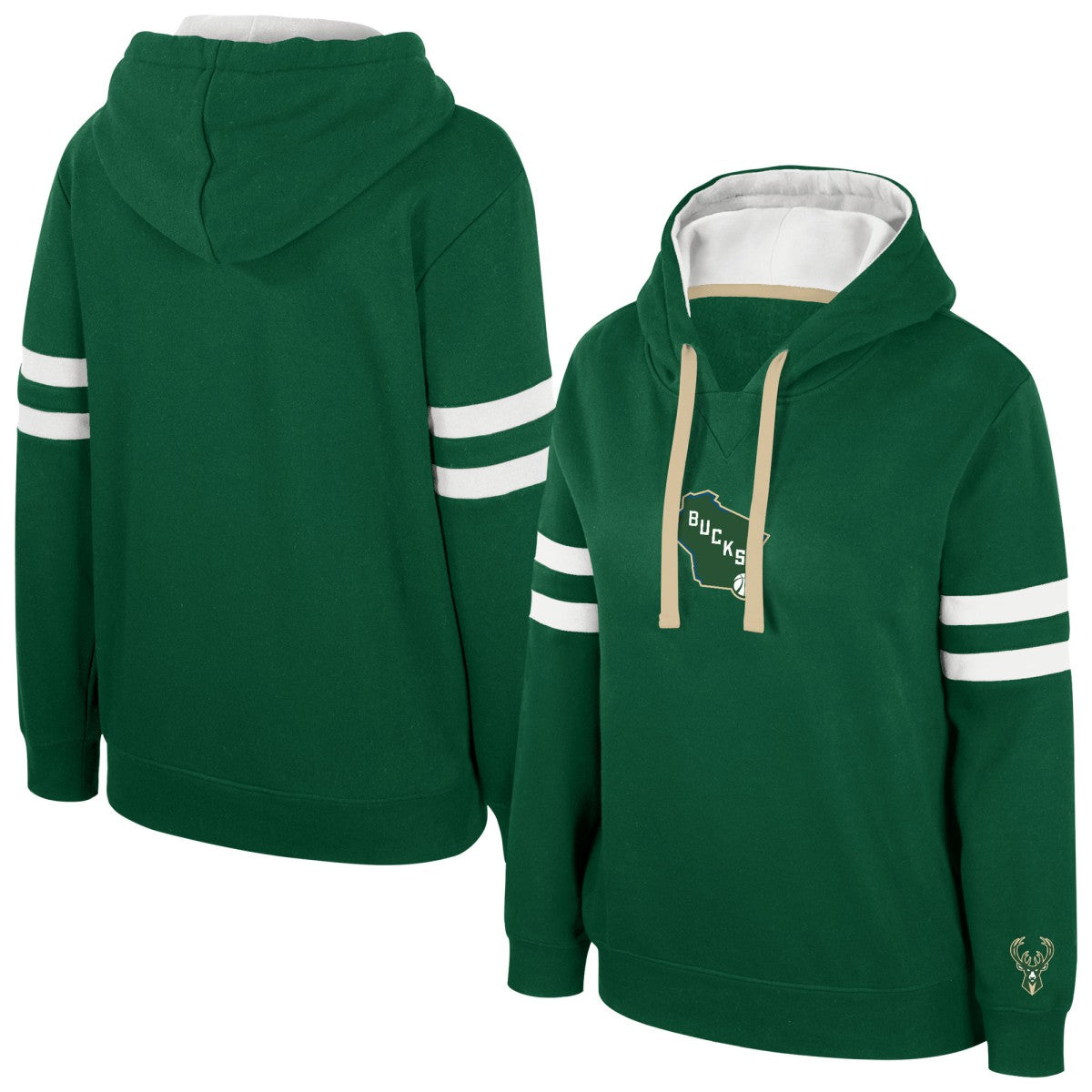 Milwaukee Bucks Stadium Essentials Women's Road Game Pullover Hoodie Online