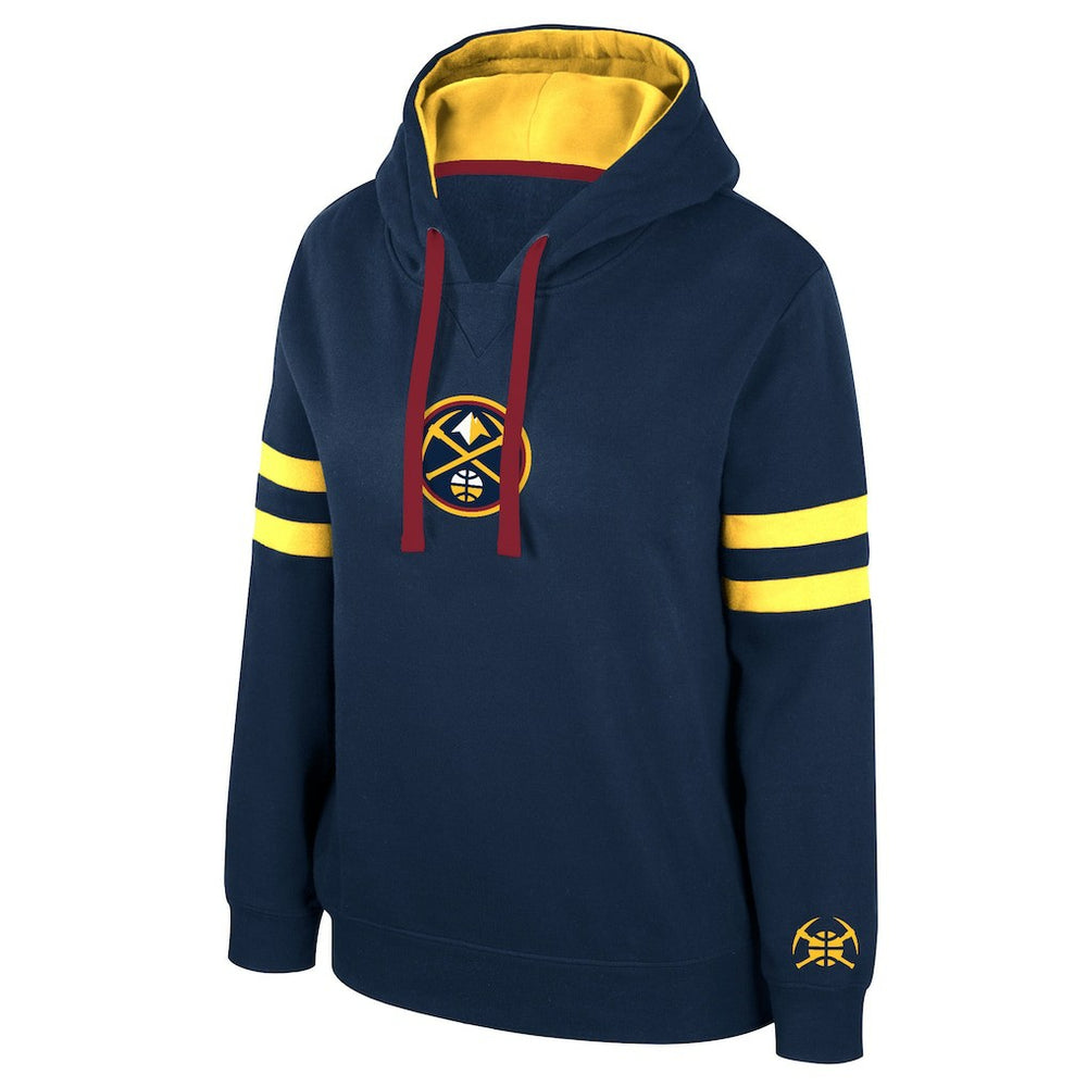Denver Nuggets Stadium Essentials Women's Road Game Pullover Hoodie sale Discount