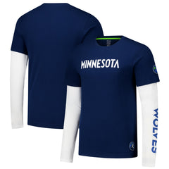 Minnesota Timberwolves Stadium Essentials Unisex Spectator Twofer Long Sleeve T-Shirt Outlet