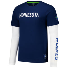 Minnesota Timberwolves Stadium Essentials Unisex Spectator Twofer Long Sleeve T-Shirt Outlet