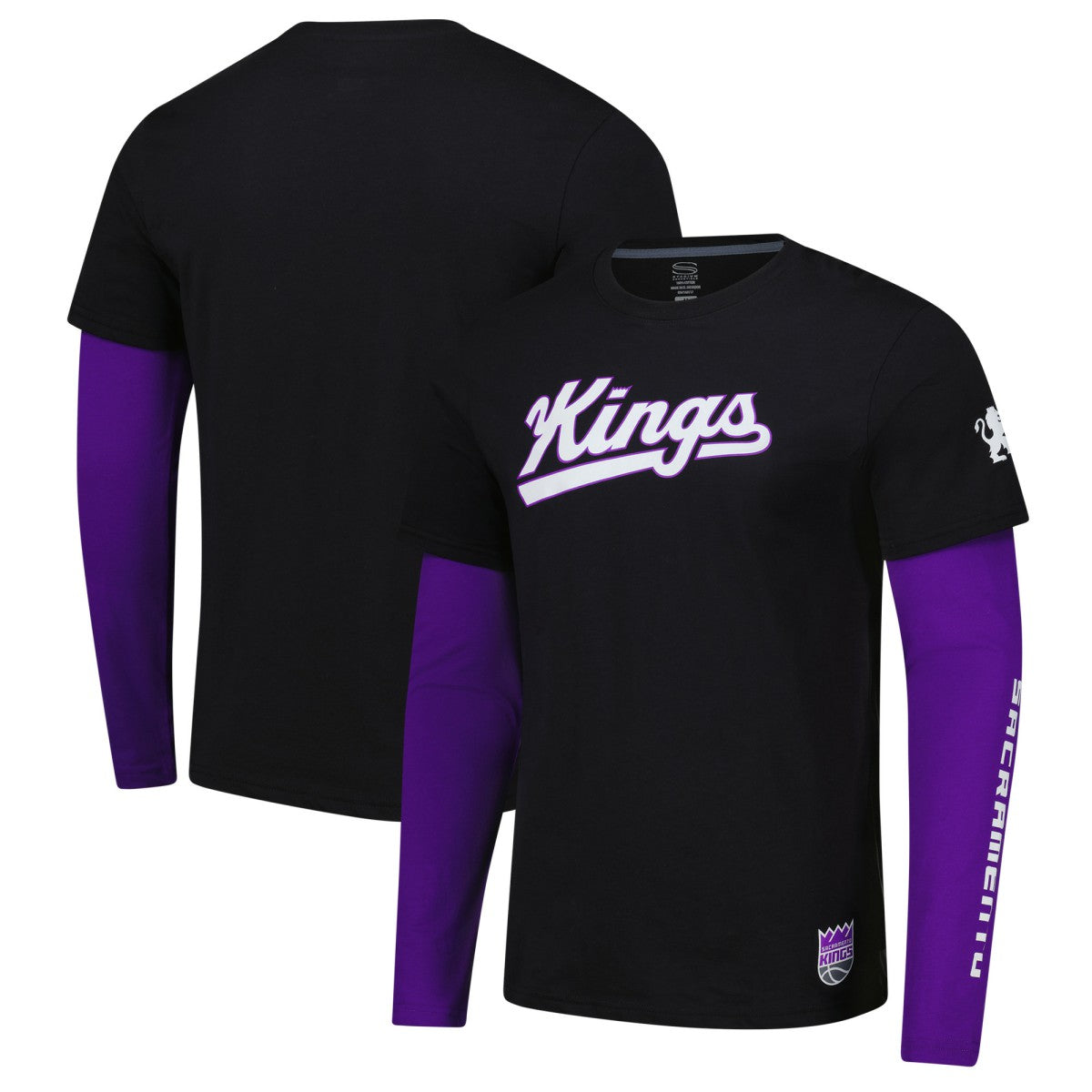 Sacramento Kings Stadium Essentials Unisex Spectator 2fer Long Sleeve T-Shirt On Sale