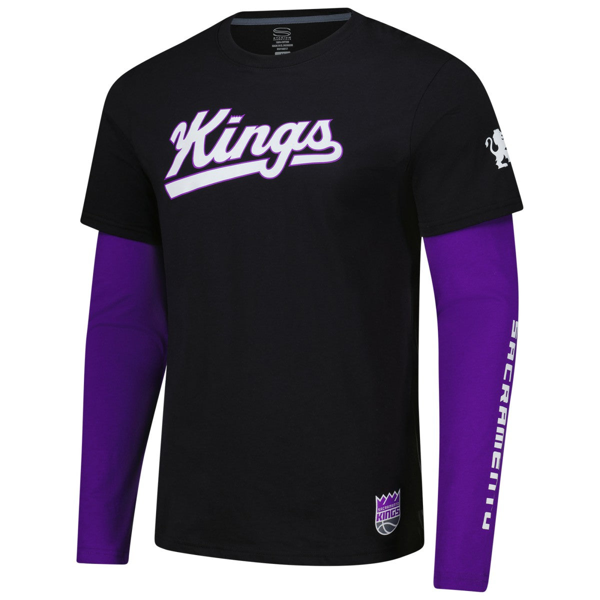 Sacramento Kings Stadium Essentials Unisex Spectator 2fer Long Sleeve T-Shirt On Sale