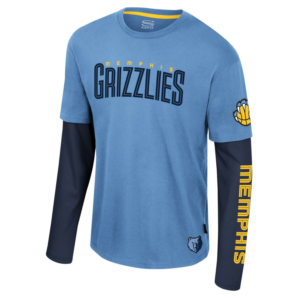 Memphis Grizzlies Stadium Essentials Unisex Spectator 2fer Long Sleeve T-Shirt Discount