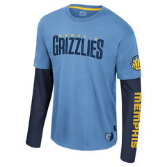 Memphis Grizzlies Stadium Essentials Unisex Spectator 2fer Long Sleeve T-Shirt Discount