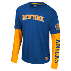 New York Knicks Stadium Essentials Unisex Spectator 2fer Long Sleeve T-Shirt Outlet