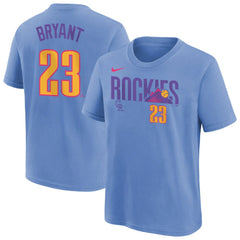 Kris Bryant Colorado Rockies Nike Youth Fuse City Connect Name & Number T-Shirt | MLB For sale