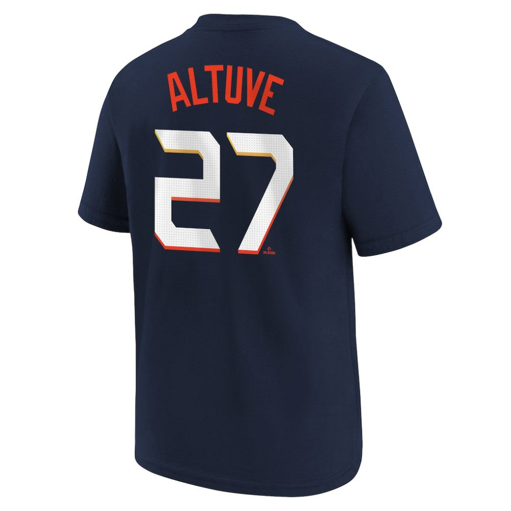 Jose Altuve Houston Astros Nike Youth Fuse City Connect Name & Number T-Shirt | MLB Outlet