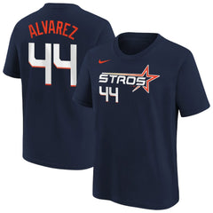 Yordan Alvarez Houston Astros Nike Youth Fuse City Connect Name & Number T-Shirt | MLB US