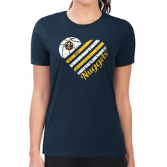 Denver Nuggets G-III 4Her by Carl Banks Women's Super-Slim Fit Lightweight Heart Team T-Shirt sale Discount