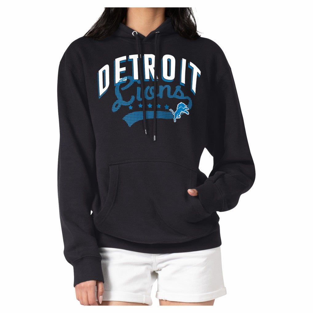 Detroit Lions  G-III 4Her by Carl Banks Women's Filigree Fleece Tri-Blend Pullover Hoodie