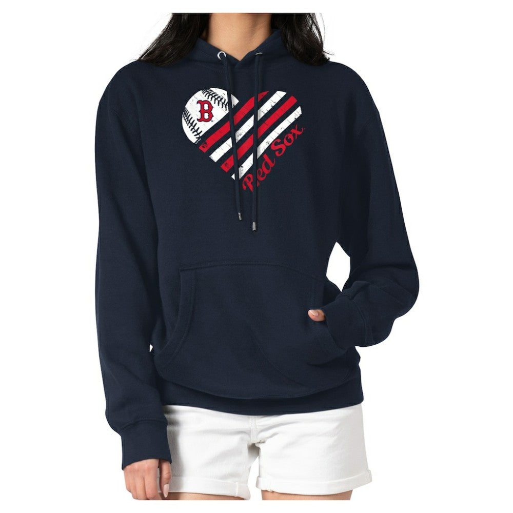 Boston Red Sox G-III 4Her by Carl Banks Women's Heart Graphic Pullover Hoodie | MLB Shop