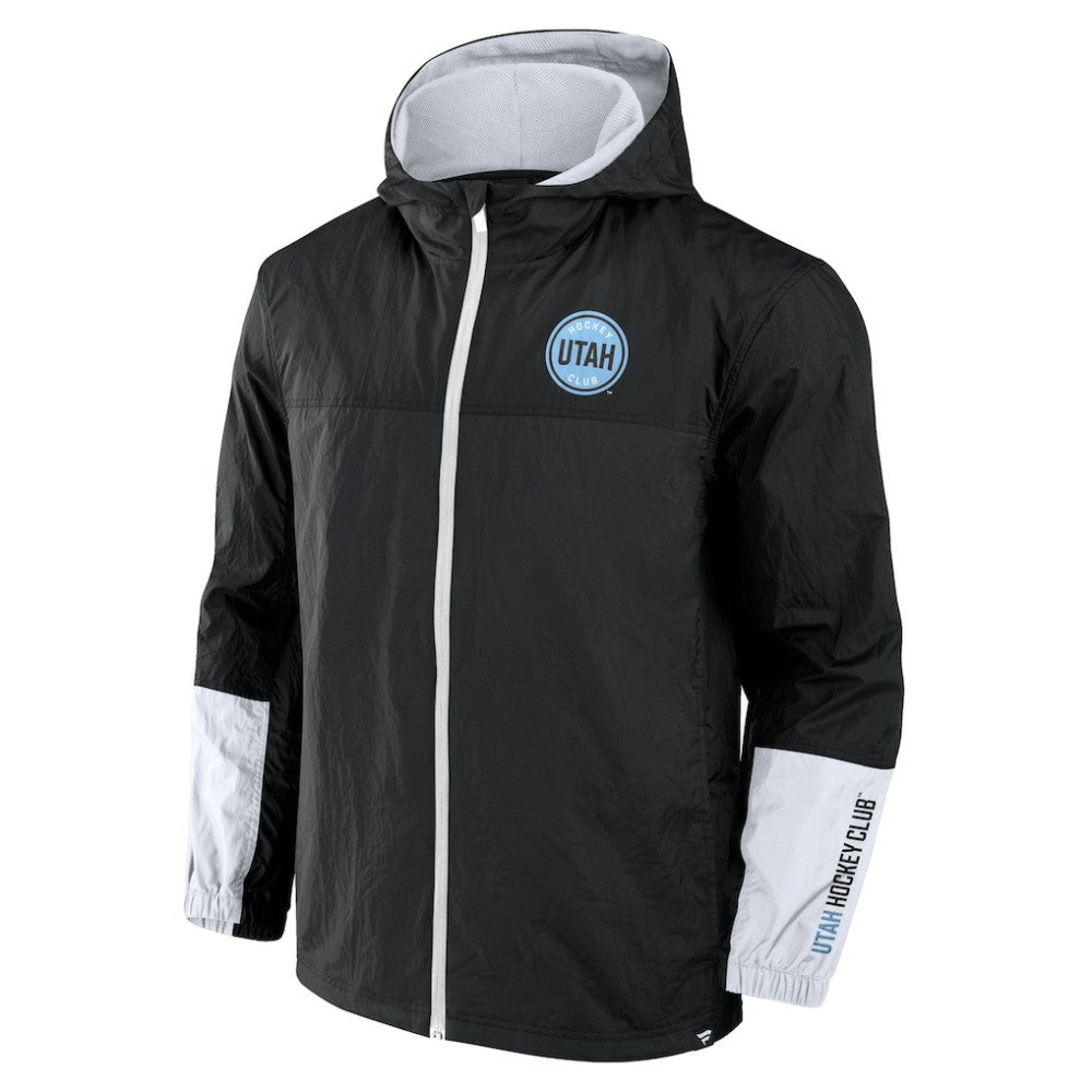 Utah Mammoth Fanatics Crash the Net Full-Zip Hoodie Jacket For Sale