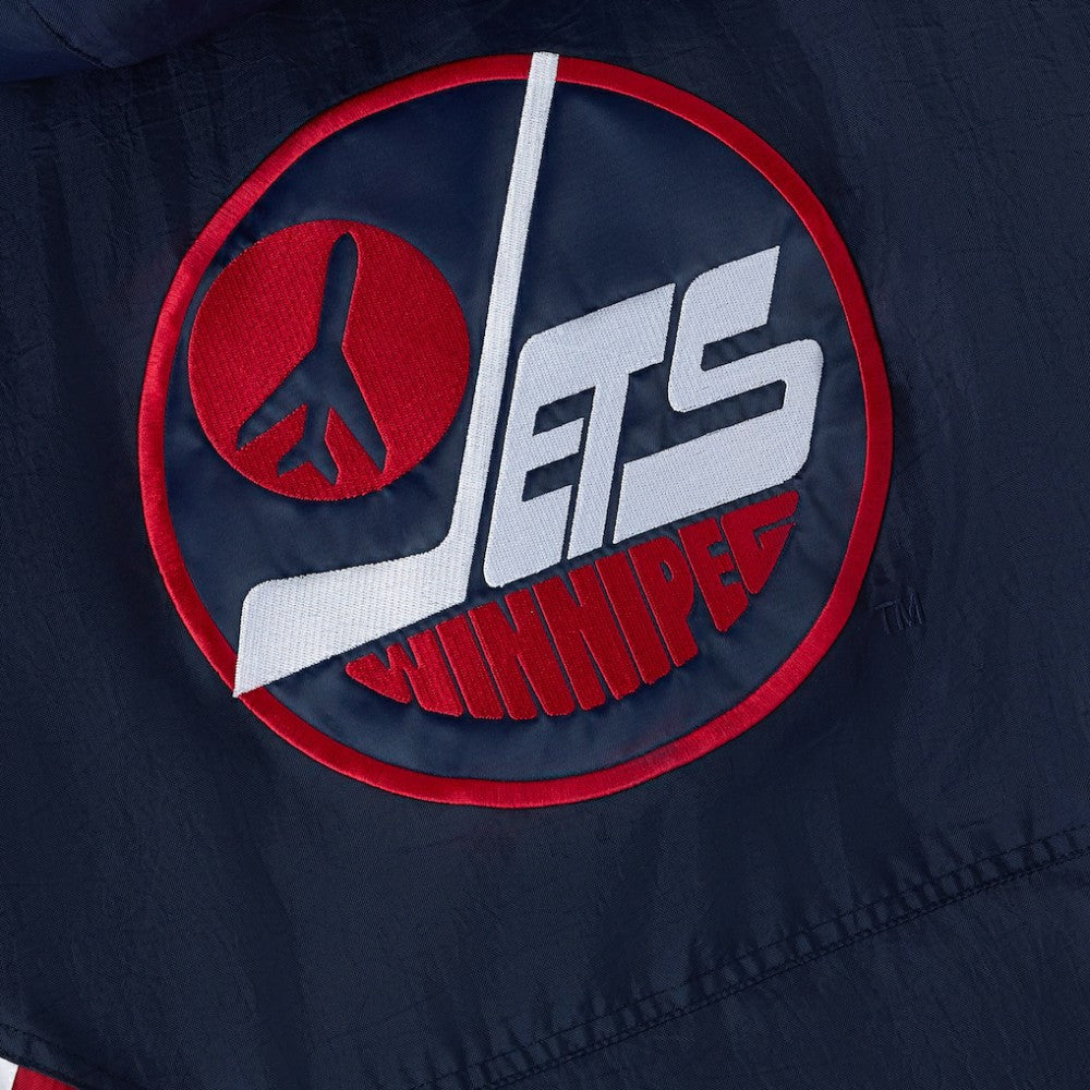 Winnipeg Jets OVO x Starter Half-Zip Hooded Jacket On Sale