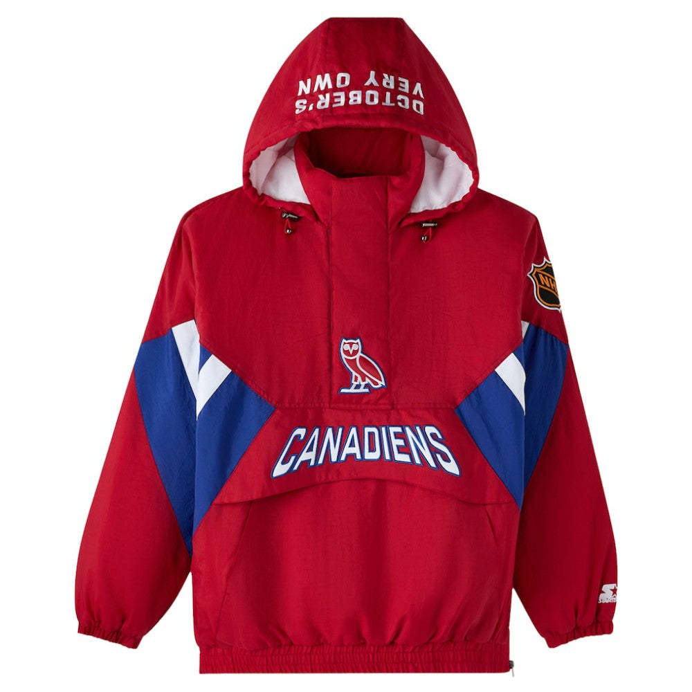 Montreal Canadiens OVO x Starter Half-Zip Hooded Jacket Sale