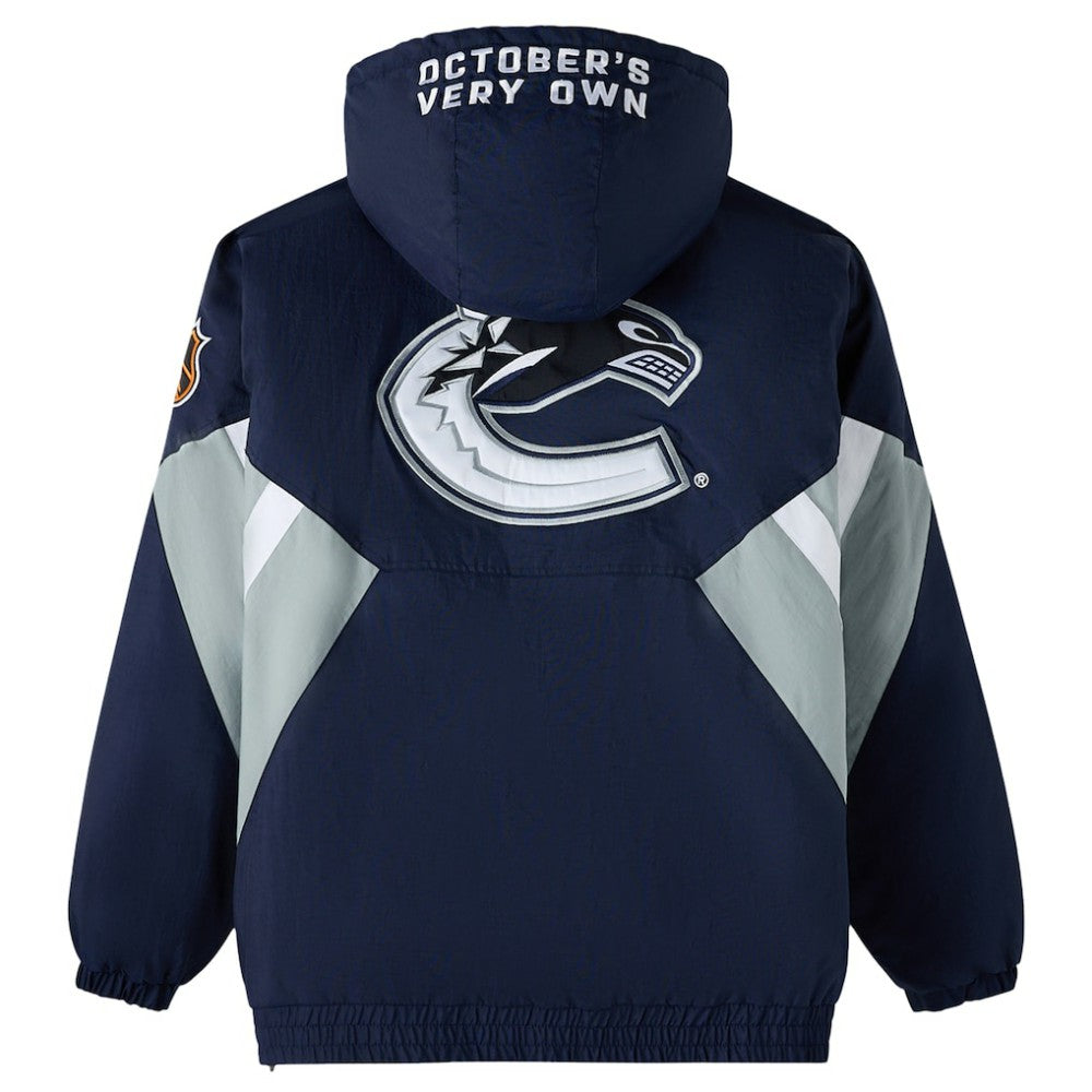 Vancouver Canucks OVO x Starter Half-Zip Hooded Jacket Discount