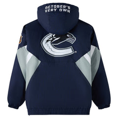 Vancouver Canucks OVO x Starter Half-Zip Hooded Jacket Discount