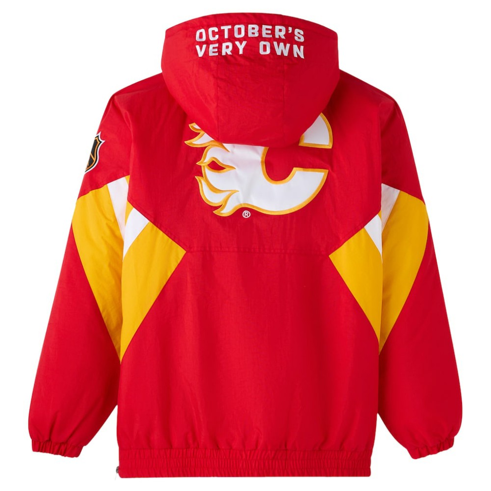 Calgary Flames OVO x Starter Half-Zip Hooded Jacket Online