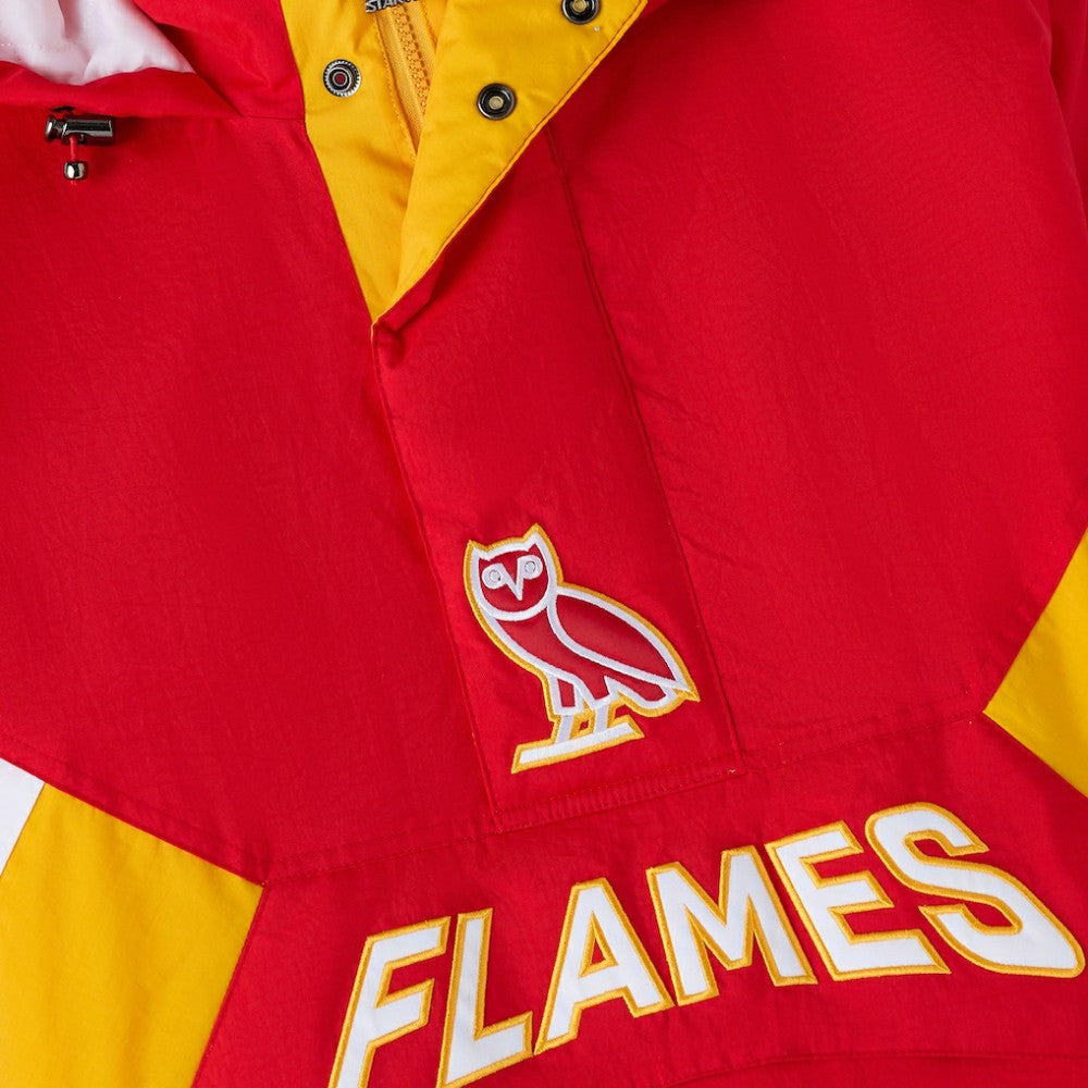 Calgary Flames OVO x Starter Half-Zip Hooded Jacket Online