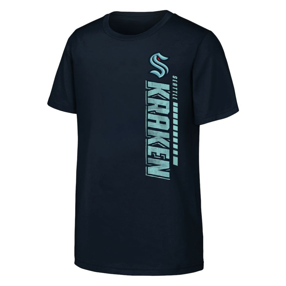 Seattle Kraken Youth Atmosphere T-Shirt On Sale