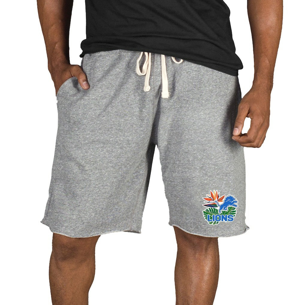 Detroit Lions  Concepts Sport Mainstream Tri-Blend Shorts