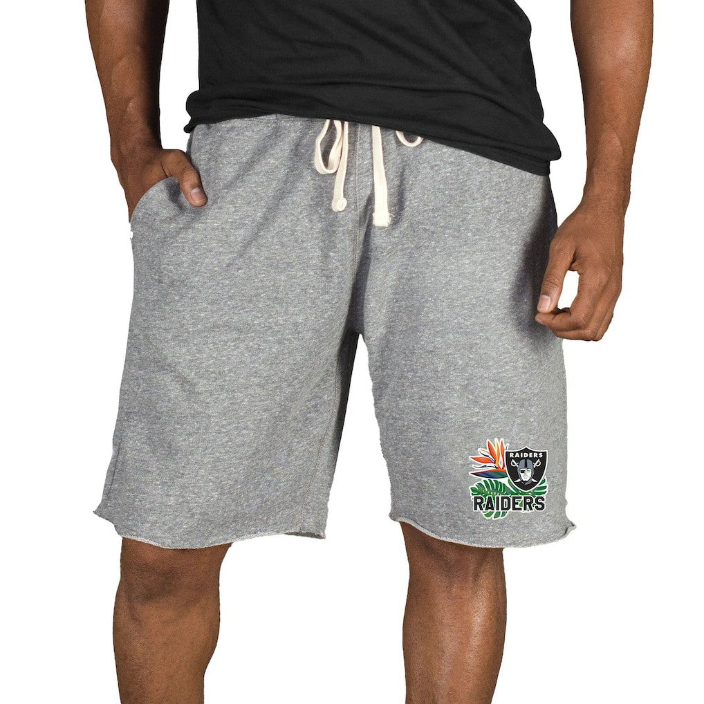 Las Vegas Raiders  Concepts Sport Mainstream Tri-Blend Shorts